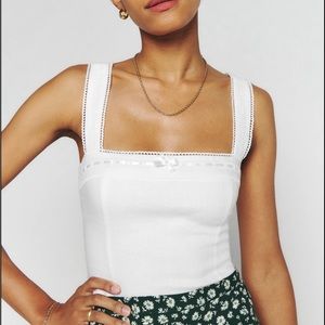 NWT Reformation Eloise Linen Top